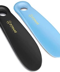 ZOMAKE Plastic Shoe Horn, 2pcs Travel Shoe Horns for Men, Women,Seniors,Kids – Boot Shoehorn – Shoe spoon – Shoe helper
