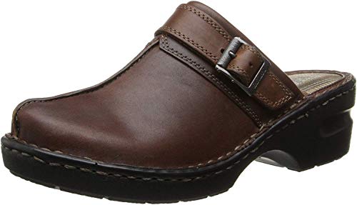 Eastland womens Mae clogs and mules shoes, Brown, 8 US