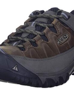 KEEN Men’s-Targhee 3 Low Height Waterproof Hiking Shoes, Bungee Cord/Black, 10.5