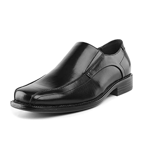 Bruno Marc Mens Leather Lined Dress Loafers Shoes, 1-Black – 10.5 (State-01)