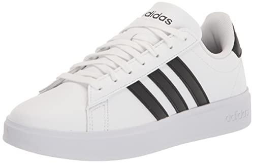 adidas Women’s Grand Court 2.0 Tennis Shoe, FTWR White/Core Black/Core Black, 7.5