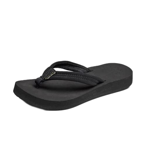 Reef Women’s Sandals, Reef Cushion Breeze, Black/Black, 8