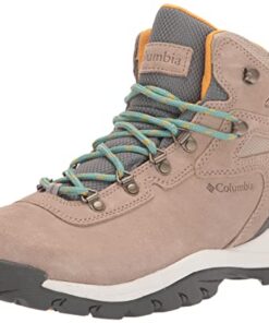 Columbia Women’s Newton Ridge Plus Waterproof Amped Hiking Boot, Waterproof Leather, Oxford Tan/Dusty Green, 8