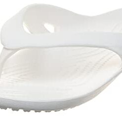 Crocs womens Kadee Ii Flip Flop, White, 10 US