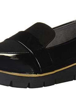 Dr. Scholl’s Shoes Women’s Webster Slip On Loafer, Black Patent/Microfiber, 8.5 US