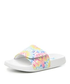 Hurley Naia Kids Adjustable Slide Sandals – Comfort Slip On Summer Slides for Boys and Girls – Slippers EVA Footbed for Outdoor Beach Pool Shower