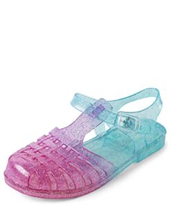 The Children’s Place Girls Jelly Fishermen Sandals, Multicolor, 13 Little Kid