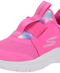 Skechers Kids Girls Skech Fast-Surprise Groove Sneaker, Hot Pink/Multi, 3 Little Kid