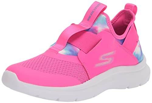 Skechers Kids Girls Skech Fast-Surprise Groove Sneaker, Hot Pink/Multi, 3 Little Kid