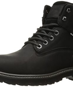 WOLVERINE Men’s Floorhand Waterproof 6″ Steel Toe Work Boot, Black, 10 M