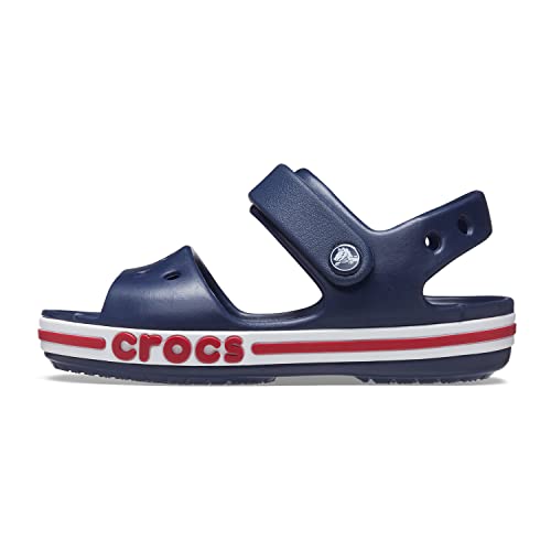 Crocs Unisex-Child Bayaband Sandals, Navy/Pepper, 13 Little Kid
