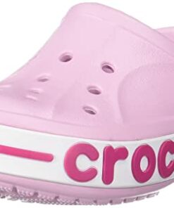 Crocs Kids’ Bayaband Clog, Ballerina Pink/Candy Pink, 9 US Unisex Toddler