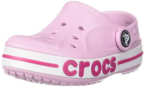 Crocs Kids’ Bayaband Clog, Ballerina Pink/Candy Pink, 9 US Unisex Toddler