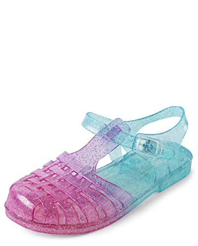 The Children’s Place Girls Jelly Fishermen Sandals, Multicolor, 2 Big Kid