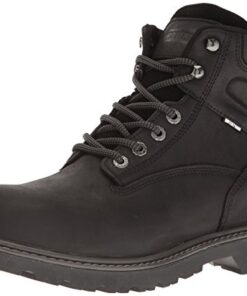 WOLVERINE mens Floorhand Waterproof 6″ Soft Toe Work Boot, Black, 9.5 US