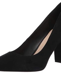 Marc Fisher Women’s Viviene Pump, Black Suede, 8