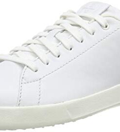 Cole Haan Women’s GrandPro Tennis Leather Lace OX Fashion Sneaker, Optic White/Optic White, 8.5 B US