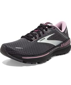 Brooks Women’s Adrenaline GTS 22 Supportive Running Shoe – Pearl/Black/Metallic – 8 Medium