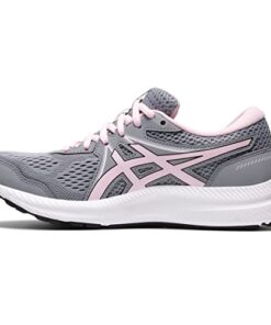 ASICS Women’s Gel-Contend 7 Running Shoes, 9, Sheet Rock/Pink Salt