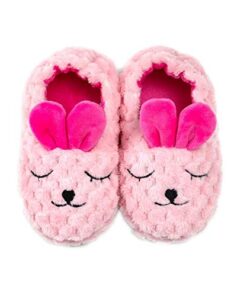 Enteer Toddler Girls’ Premium Soft Plush Bunny Slippers US 7-8