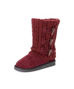 MUK LUKS Women’s Cheryl Boot, Burgundy, 7