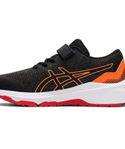 ASICS Kid’s GT-1000 11 Pre-School Running Shoes, 2.5, Graphite Grey/Fiery RED