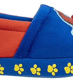 Paw Patrol Boy’s Chase and Marshall A-Line Plush Slipper,Blue Red Toddler Size 9/10