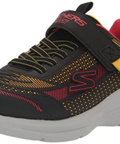 Skechers Kids Boy’s Hyper-Blitz – Hydro-Tronix Sneaker, Black/Red, 1.5 W Little Kid