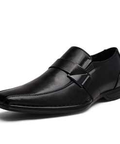 Bruno Marc Men’s Giorgio-3 Black Leather Lined Dress Loafers Shoes – 8 M US