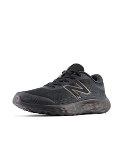 New Balance Boy’s DynaSoft 520 V8 Lace-Up Running Shoe, Black/Black, 5.5 Wide Big Kid