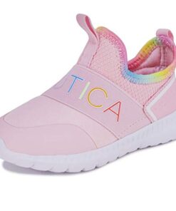 Nautica Kids Fashion Sneaker Slip-On Athletic Running Shoe Boy – Girl Toddler Little Kid-Alois-Peony Rainbow-6