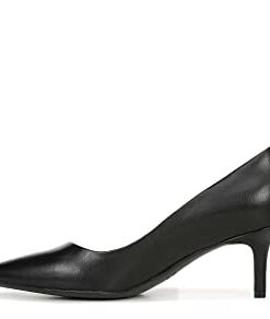 Naturalizer Womens Everly Pointed Toe Low Heel Stiletto Pump,Black Leather,9