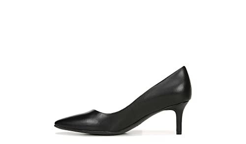 Naturalizer Womens Everly Pointed Toe Low Heel Stiletto Pump,Black Leather,9