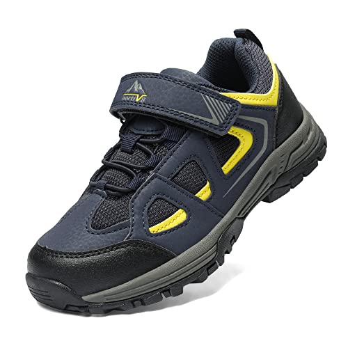 NORTIV 8 Boys Hiking Shoes Walking Sports Sneakers Athletic Running Shoes for Little Kid Navy Blue Size 12 Little Kid SNHS226K