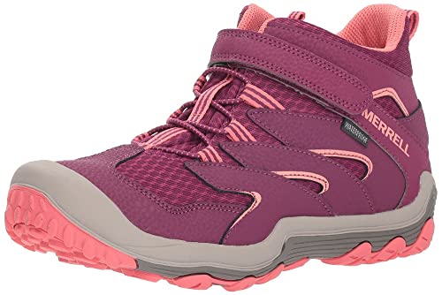 Merrell Chameleon 7 Access MID A/C WTR Hiking Boot, Berry/Coral, 1 US Unisex Big Kid