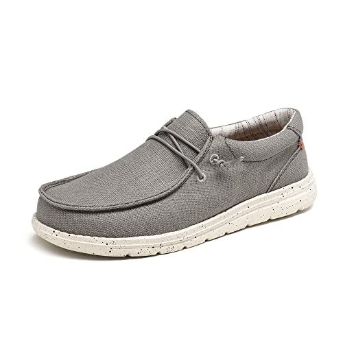 Bruno Marc Womens Slip-on Loafers Casual Comfortable Lightweight Boat Shoes, Grey – 8 (SBLS225W)