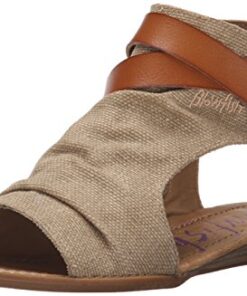 Blowfish Malibu Women’s Balla Core Sandal,Desert Sand Rancher Canvas/Dyecut,8.5