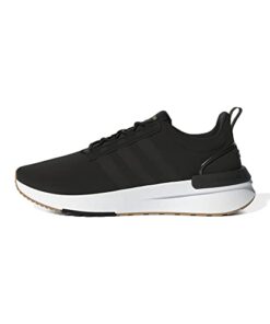adidas Women’s Racer TR21 Running Shoe, Black/Black/Gum, 9
