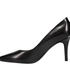 Calvin Klein Women’s Gayle Pump, Black Leather, 7