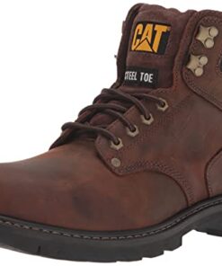 Cat Footwear Men’s Second Shift Steel Toe Work Boot, Dark Brown, 11