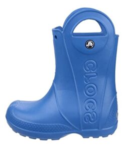 Crocs unisex child Handle It Rain Boot, Cerulean Blue, 12 Little Kid US