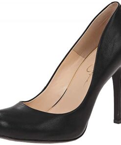 Jessica Simpson Women’s Calie Pump, Black Sleek, 8.5