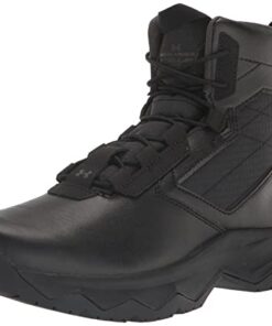 Under Armour Men’s Stellar G2 6″ Side Zip Lace Up Boot Military and Tactical, Black, 11