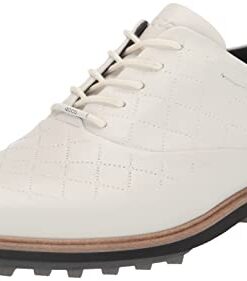 ECCO Men’s Classic Hybrid Hydromax Waterproof Golf Shoe, White, 9-9.5