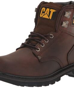 CAT Men’s Second Shift Soft Toe Work Boot, Dark Brown, 8.5