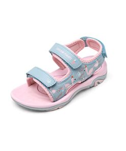 DREAM PAIRS Boys Girls SDAS226K Fashion Athletic Summer Sports Sandals Pink/Blue/Flamingo Size 1 Little Kid