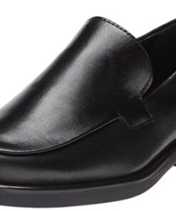 Franco Sarto Women’s Bocca Slip On Loafer, Black Leather, 8