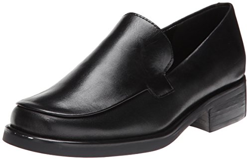 Franco Sarto Women’s Bocca Slip On Loafer, Black Leather, 8