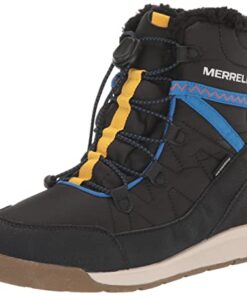 Merrell Snow Crush 3.0 Waterproof Boot, Black/Multi, 6 US Unisex Big Kid