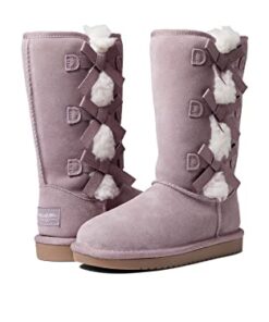 Koolaburra by UGG Unisex-Child Victoria Tall Boot, Elderberry, 5 Big Kid